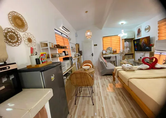 Olango Island - S&e-2 Tiny Fully Furnished With Hot Shower, Washer, Wi-fi, Netflix & King-size Bed Lapu-Lapu City
