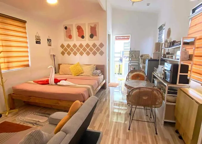 Olango Island - S&e-2 Tiny Fully Furnished With Hot Shower, Washer, Wi-fi, Netflix & King-size Bed Villa