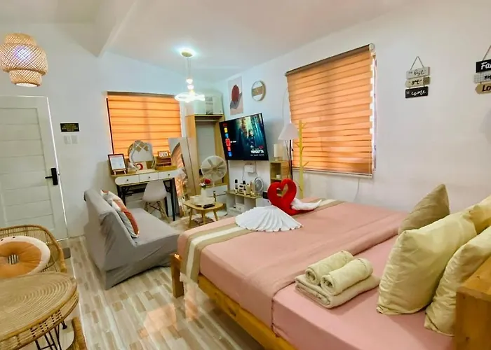 Villa Olango Island - S&e-2 Tiny Fully Furnished With Hot Shower, Washer, Wi-fi, Netflix & King-size Bed Lapu-Lapu City
