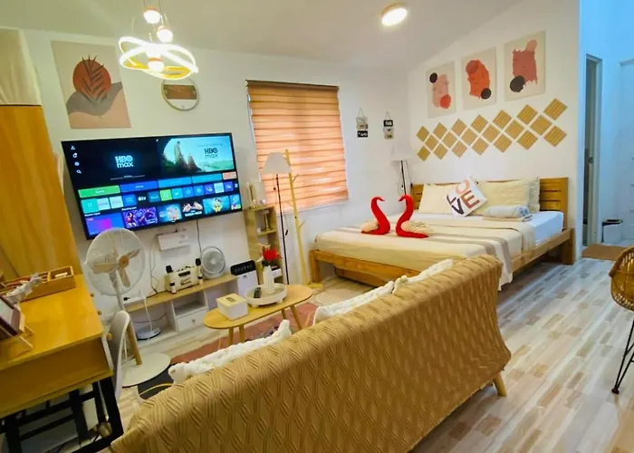 Olango Island - S&e-2 Tiny Fully Furnished With Hot Shower, Washer, Wi-fi, Netflix & King-size Bed