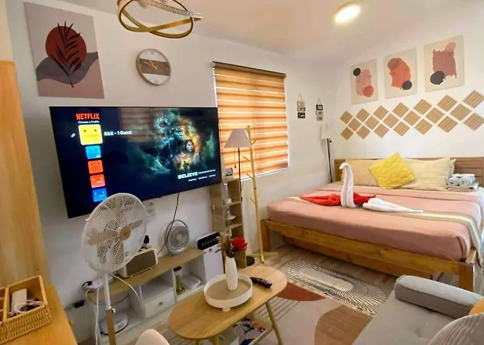 Villa Olango Island - S&e-2 Tiny Fully Furnished With Hot Shower, Washer, Wi-fi, Netflix & King-size Bed Lapu-Lapu City